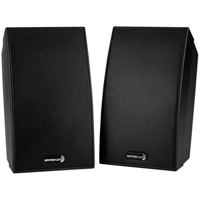 Dayton Audio - SAT-BK - 2-Way Satellite Speaker - Pair - Black image 1