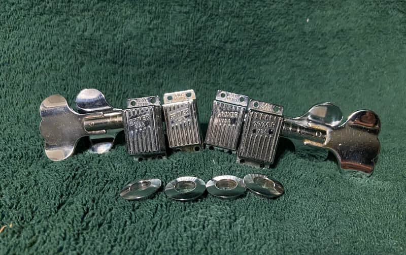 Grover Slimline Wavy Bass Tuners Chrome for Rickenbacker 4001 image 1