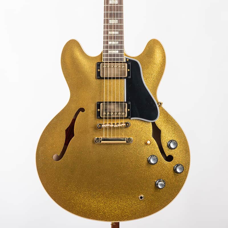 Gibson Custom 64 ES 335 Reissue VOS GH, Gold Sparkle | Demo image 1