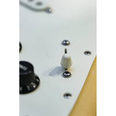 1983 Fender Standard Stratocaster (USA) with Maple Fretboard ivory white image 25