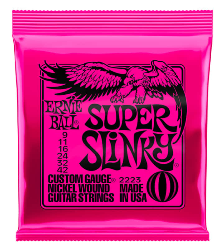 Ernie Ball Guitar Strings Super Slinky 9-42 Nickel Wound Electric 2223 image 1