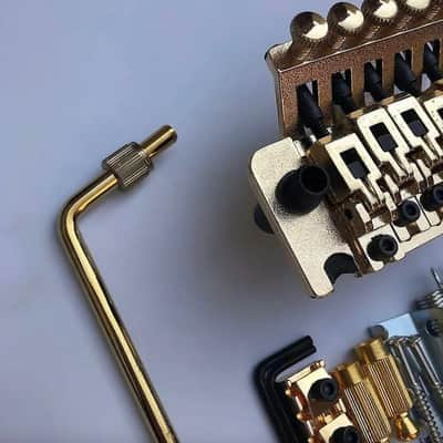 Floyd Rose II Guitar Double Locking Bridge Tremolo System in Gold image 2