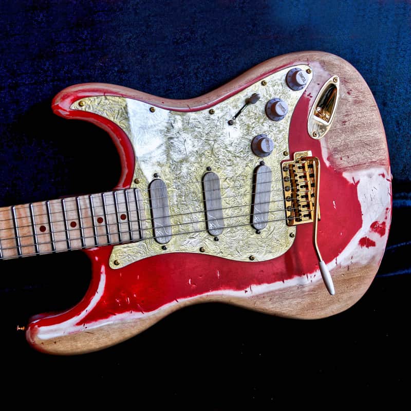 Build to Order GB Liuteria Traditional Strato fiesta red relic image 1