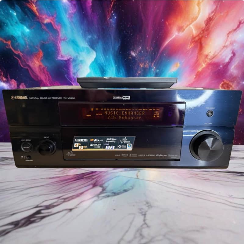 Yamaha RX-V3900 7.1 Channel 140WPC BEAST Receiver HDMI SERVICED W/REMOTE BUNDLE! image 1