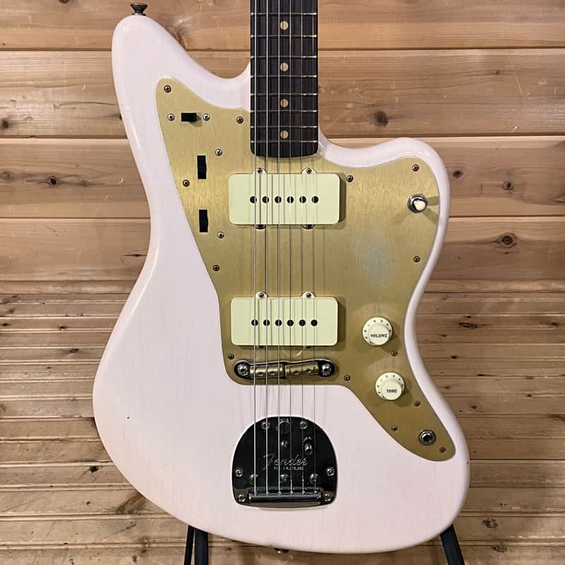 Fender Custom Shop LTD '59 250K Jazzmaster Journeyman Relic Electric Guitar - Super Faded Aged Shell Pink image 1