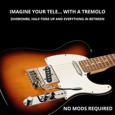 Vega-Trem VT2ND Teletrem Classic Telecaster Guitar Tremolo for TeleBridge image 6