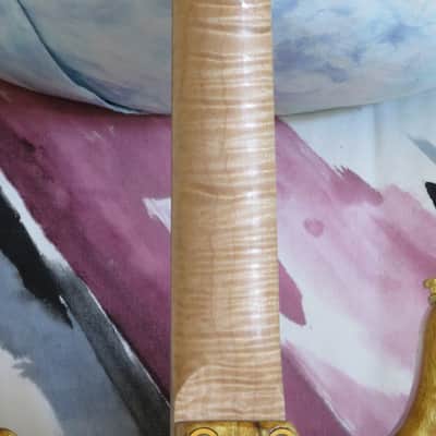 420 Guitars Strat Style  Natural Maple Burl image 12