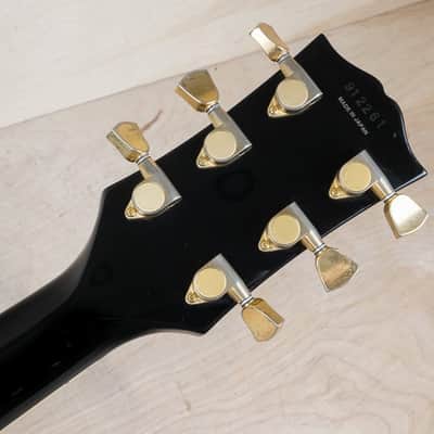 Epiphone LPC-80 Les Paul Custom (Japanese Domestic) 1999 Ebony Japan MIJ Seymour Duncan PUs w/ Gig Bag image 5