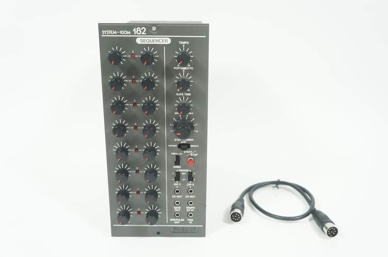 [SALE Ends June 12] Roland SYSTEM-100M Model 182 Dual 8-Step Analog Sequencer Modular Synthesizer image 1