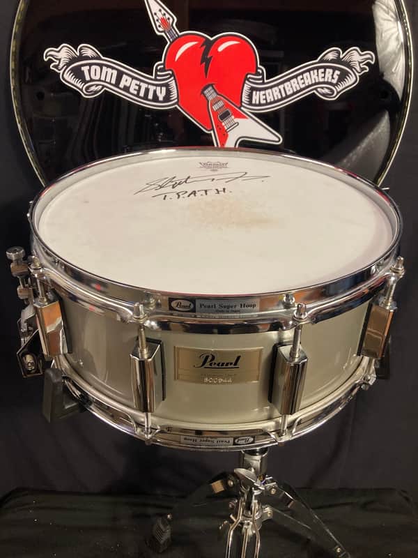 Steve Ferrone's Tom Petty and the Heartbreakers, Pearl - 5.5x14" Aluminum Snare Drum, Signed! image 1