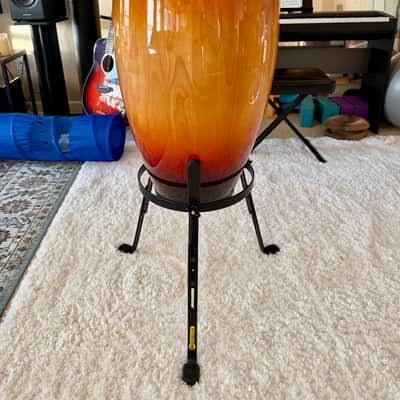 Latin Percussion M854S-VSB Matador Series Custom Accent 12.5" Tumba with Black Hardware 2010s Vintage Sunburst image 7