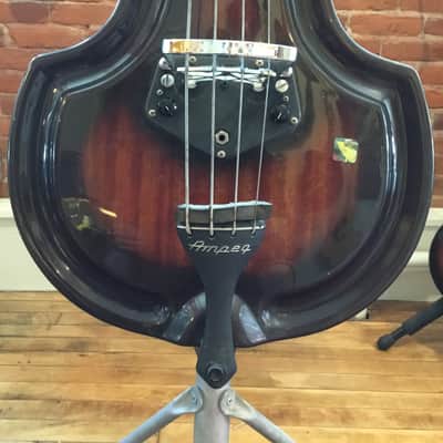 Ampeg Baby Bass Electric Upright Bass BB4 c.1960's vintage, w/ case & stand image 8