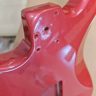 Burgundy Red Poplar Wood Guitar Stratocaster Strat Style Body image 3