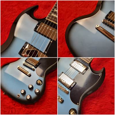 2025 Gibson SG Standard '61 Custom Color Pelham Blue Burst - All Original - With Original Hard Case image 5