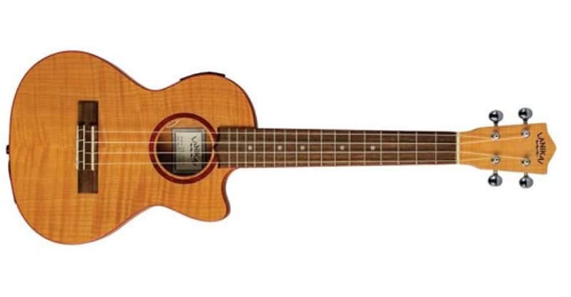 Lanikai Lanikai FM-CETT Flame Maple Acoustic-Electric Thin Tenor Ukulele