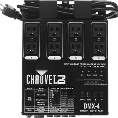 CHAUVET DJ DMX-4 LED Lighting Dimmer/Relay Pack | Lighting Accessories image 1