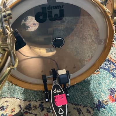 DW Zak Starkey's THE WHO, 8-Piece Tour Set with Rack and Matching Snare! 1988 - White/Gold Hardware image 16