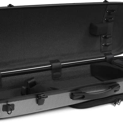 Howard Core CC808 Composite Violin Case 4/4 Size - Gray Grid image 1