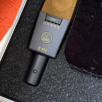 AKG C414 XLII Large Diaphragm Multipattern Condenser Microphone 2010s - Black image 1
