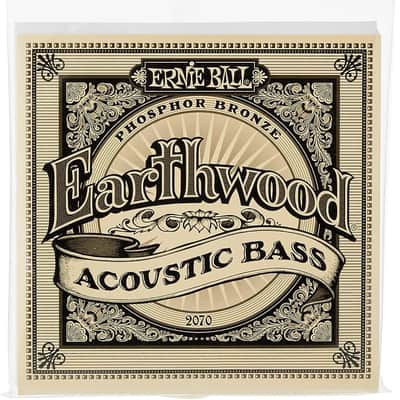 Ernie Ball Earthwood Slinky Phosphor Bronze Acoustic Bass Guitar Strings, 45-95 Gauge (P02070) image 1