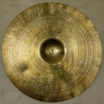 Zildjian 21"60s Short Stamp Ride/Crash Cymbal 2385g-Thin Avedis B20 A Vintage US image 3
