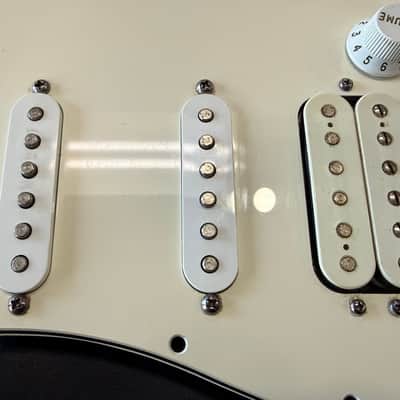 Fender HSS Stratocaster Loaded 3-ply pickguard - MIM- Parchment- ready to drop in! #4 image 3