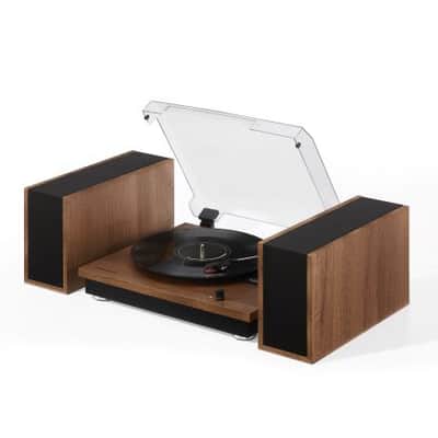 Crosley CR7502A-WA Riff 3-Speed Record Player With Speakers - Walnut-NEW image 7