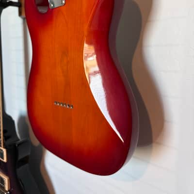 1995–96 Fender Japan TL-90D Foto Flame Deluxe Telecaster — Transparent Cherry — FujiGen MIJ image 5