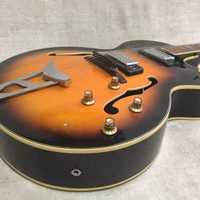 Ventura V-1300 Hollowbody 1968 Sunburst Jazz Box Electric Guitar MIJ Japan image 5