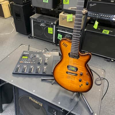 Godin & Roland Godin LGX + Roland VG 88 Roland VG 88 guitar system and a Godin LGX guitar including hard showcase. All works perfectly all in great condition. - Cognac burst image 2