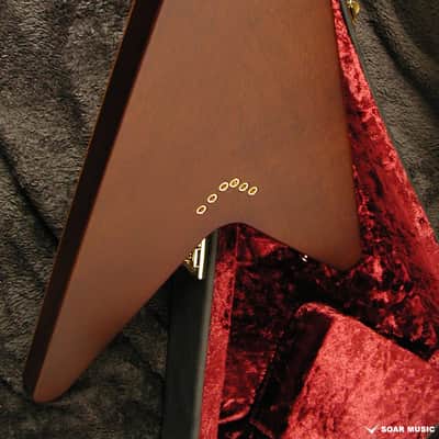 Momose MFV-CM-SP'20/NJ Flying V model Crotch Mahogany image 5
