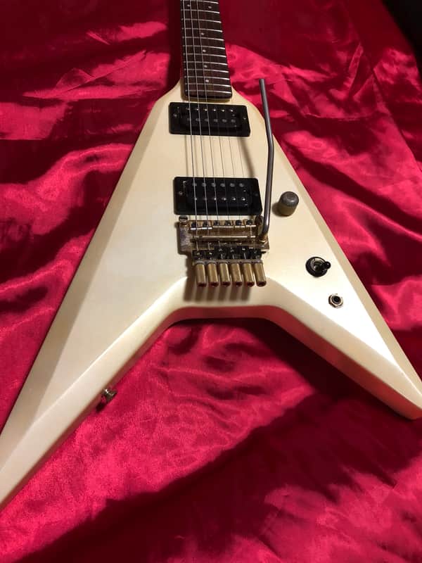 Greco TUSK By Greco GTV-55 White Japan Vintage 1984 Electric
