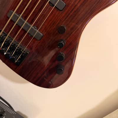 Warmoth Deluxe 5 J Bass Fretless 2025 Gloss Indian Rosewood image 5