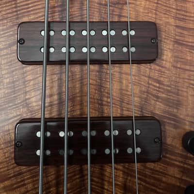 Fodera Monarch 19mm 34” scale 2012 - Koa Acrylic Satin image 10