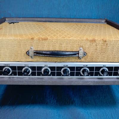 Silvertone 1396 Twin Twelve 1959 Gray /silver speckles image 2
