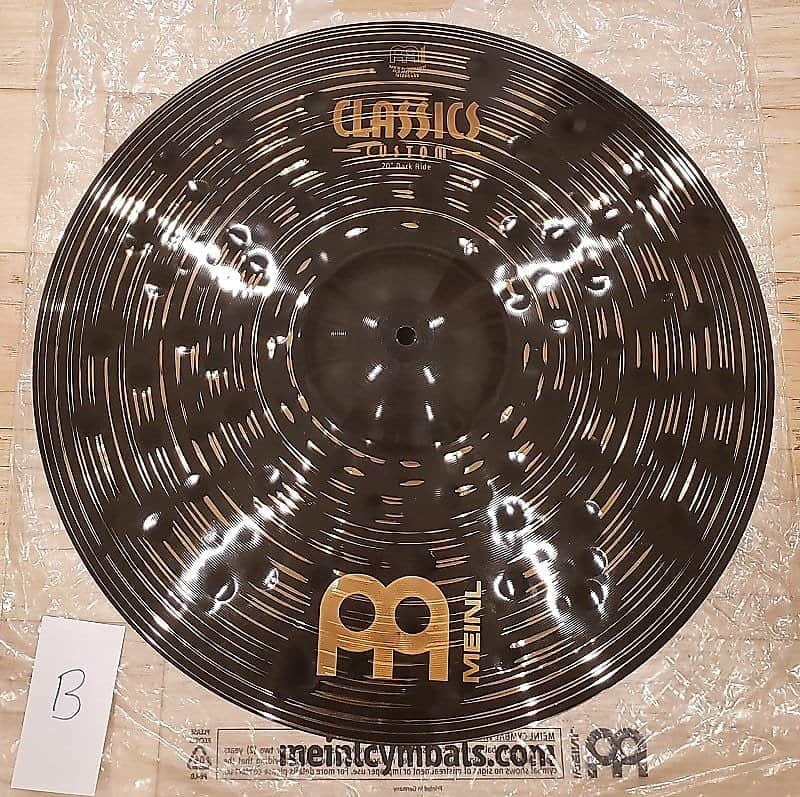 Meinl CC20DAR Classics Custom Dark 20" Ride Cymbal (B of C) w/ Video Link (Open Box Floor) image 1