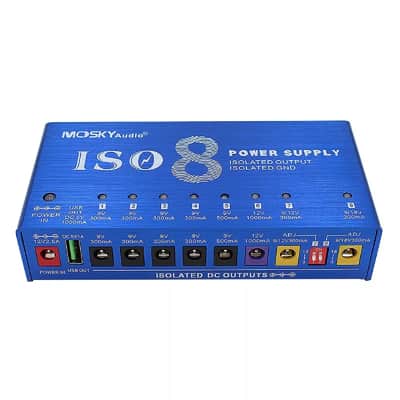 Mosky ISO-8 Guitar Effects Pedal Power Supply For 9V 12V 18V Isolated Outputs image 3