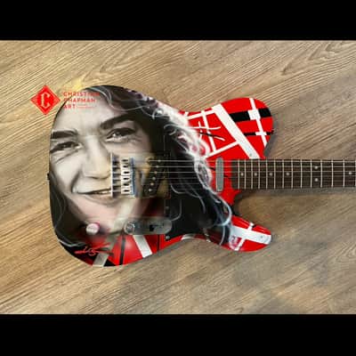 EVH FRANKENTELE with custom airbrush portrait image 1