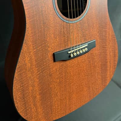 Martin D-X1E Mahogany Dreadnought Acoustic-Electric Guitar w/ Gig Bag (138) image 6