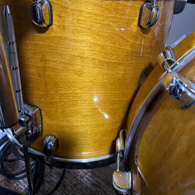 Tama Starclassic Birch/Bubinga Performer 2014 with snare - Honey Amber Gold image 5