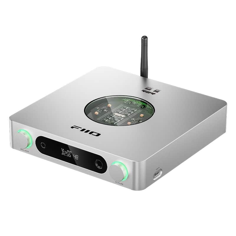 FiiO K13 R2R Desktop DAC & Headphone Amp, High-Fidelity 24Bit R2R DAC, Powerful 2400mW Output, LDAC Bluetooth Streaming, Dual Power Supply, 10-Band PEQ, Balanced XLR & RCA Audio Output (Silver) image 1