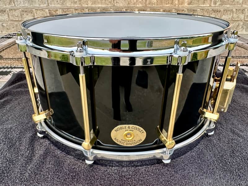 Noble&Cooley SS Maple 7x14” snare drum 2024 - Gloss Black Lacquer image 1