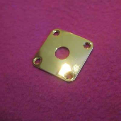 vintage Gibson NOS Les Paul Custom jack plate gold artist image 1