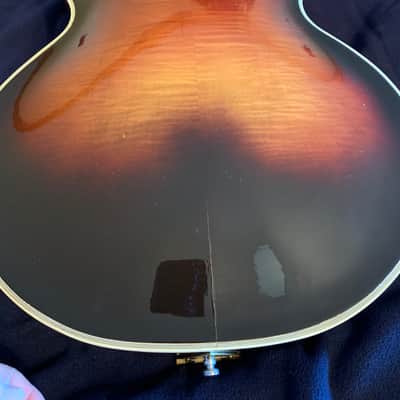 D'Angelico New Yorker 1954 Amber Sunburst w/original Lifton hardshell case image 6