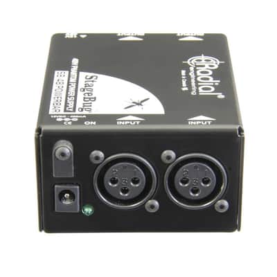 Radial Engineering StageBug SB-48 Phantom Power Supply Bundle w/Pig Hog PHM10 8mm Mic XLR Cable and Liquid Audio Polishing Cloth image 4