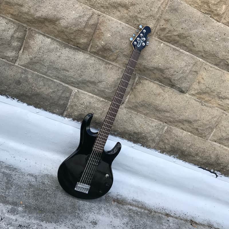 OLP MM5 (Music Man Silhouette Bass) Bass VI or Baritone Guitar Black image 1
