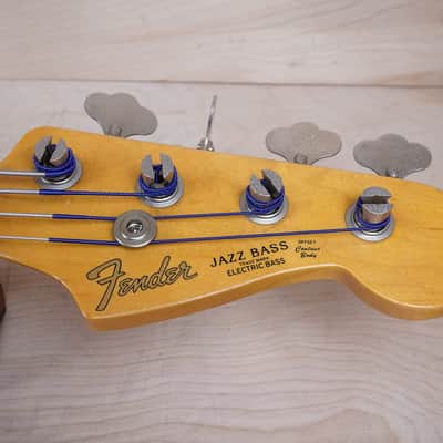 Fender JB62-FL Fretless Jazz Bass Reissue MIJ 1993 Sunburst Fujigen Made in Japan w/ Bag image 4