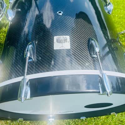 Custom Magnus Opus Drums 2026 - Midnight blue/black carbon fiber shells image 2