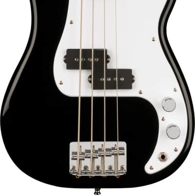 Squier Mini Precision Bass Short-Scale 4-String Bass Guitar, Laurel Fingerboard, Black image 2
