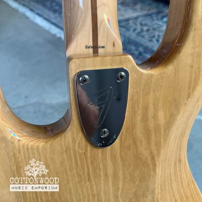 Fender Crafted in Japan (CIJ) 1975 Reissue Jazz Bass (JB75) – Natural Ash with Maple Neck (2004-2005) image 14